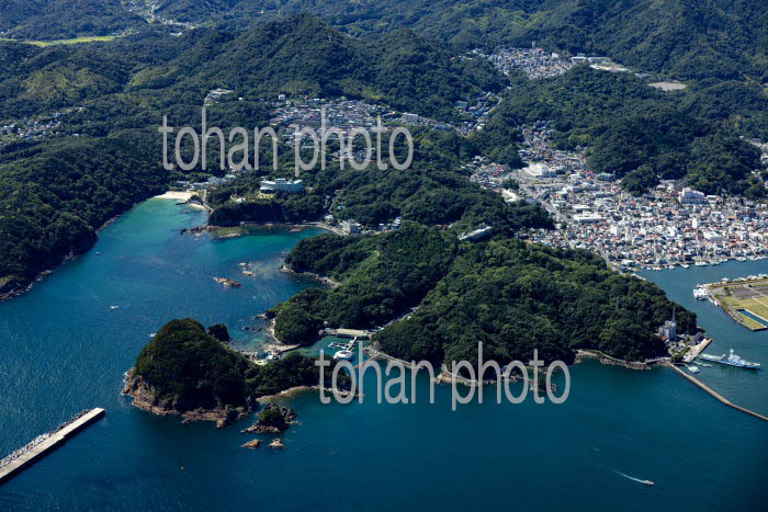 下田港と下田市の街並み
