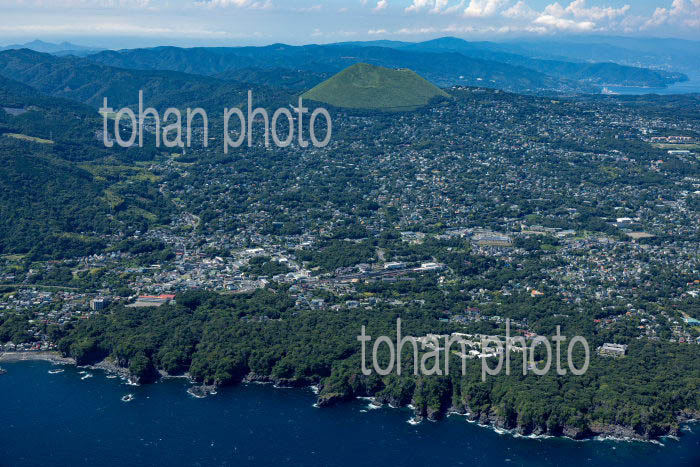 伊豆高原(城ケ崎南地区の海岸)より大室山方面