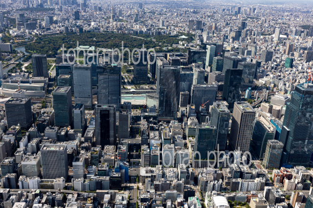 日本橋,京橋周辺より八重洲,東京駅方面の街並み