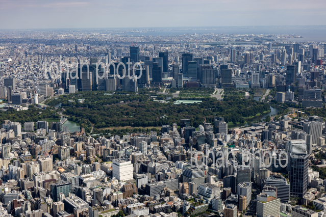 麹町,半蔵門,二番丁周辺より大手町,丸の内,東京駅方面