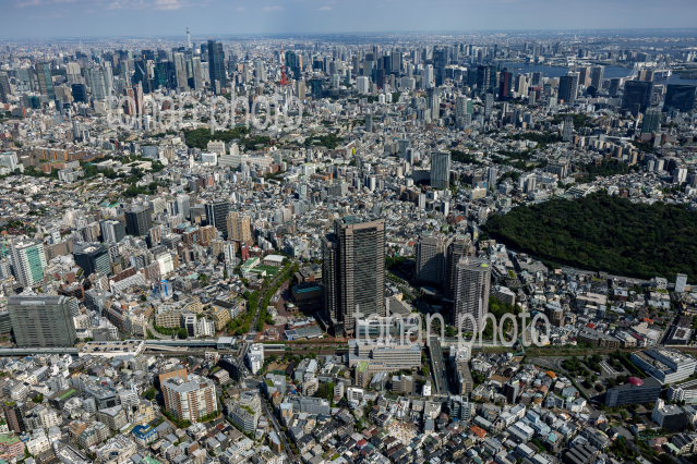 恵比寿ガーデンプレイスと東京の街並み