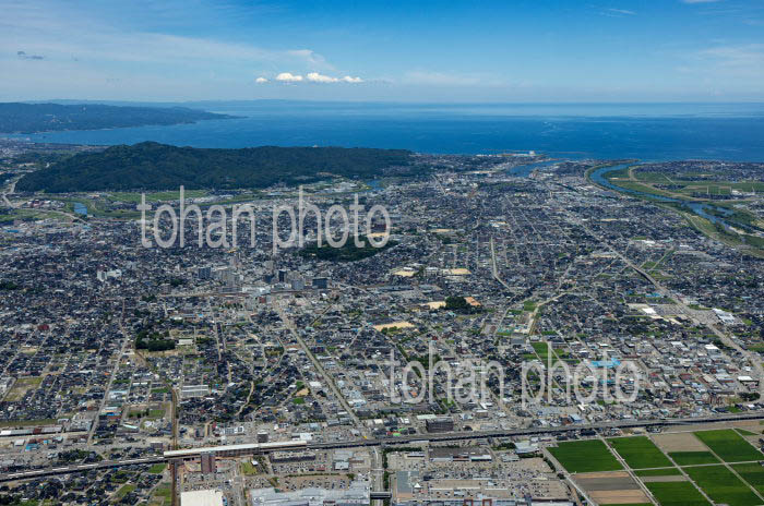 新高岡駅と高岡駅,高岡古城公園周辺の街並み