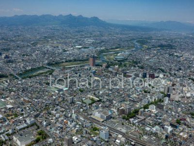 前橋駅と前橋市街地(2020,05)