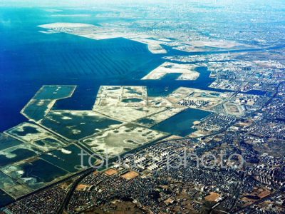 船橋周辺り埋め立て地の海岸線(千葉県船橋市)1975