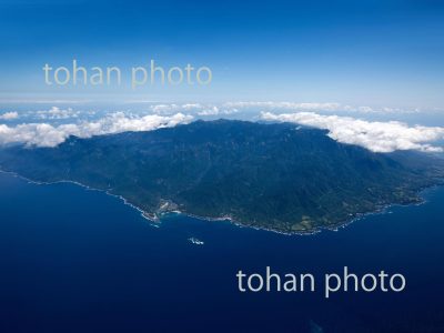 屋久島全景(世界自然遺産,屋久島国立公園)栗生地区-鹿児島