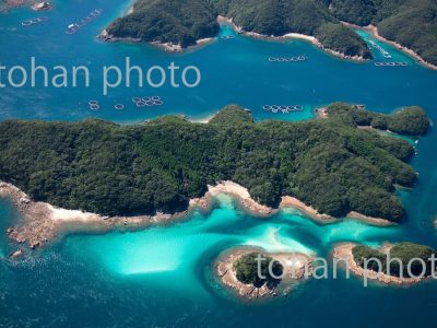 若松島と新上五島の間の島々(五島列島)-長崎