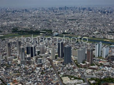 武蔵小杉駅周辺より東京(2024,05)