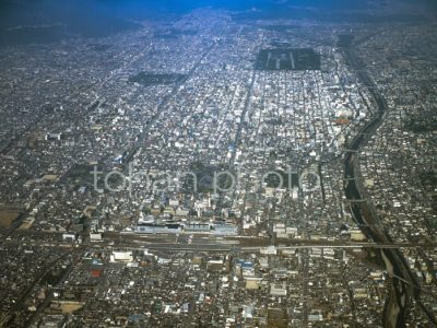 京都駅と市街地(1996)