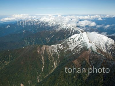 北アルプス白馬連山(爺ヶ岳より鹿島槍ヶ岳,白馬岳)-富山