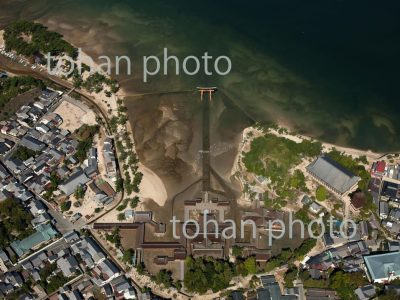 厳島神社(世界遺産)と大鳥居豊国神社本殿-広島