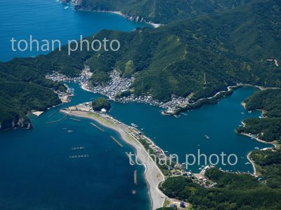 相賀浦の海岸と大池(五ケ所湾)-三重