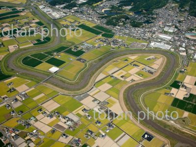 六角川の流れの模様(大町駅周辺)-佐賀