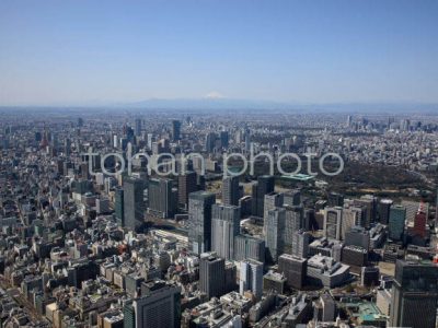 東京駅周辺より富士山(2010,3)