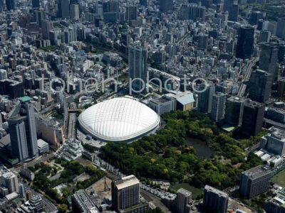 小石川後楽園と東京ドーム(2023,05)