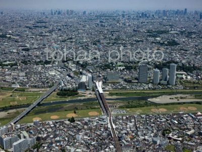 二子玉川駅周辺より都心(2023,05)