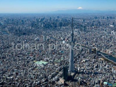 東京スカイツリーより東京の街並み(2020,03)